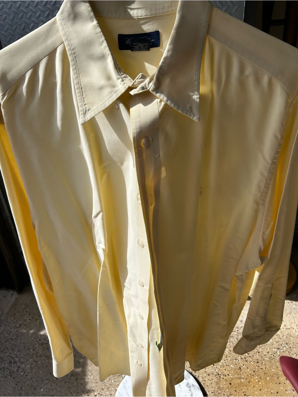 Brooks Brothers Pale Yellow Men's Dress Shirt
